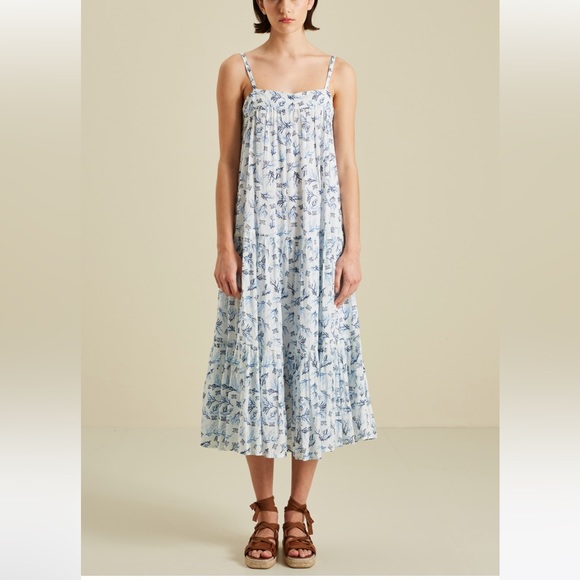 SOLD! MAXMARA LEISURE Label-cut ‘Potus’ Logo Print Dress Size: Small US4 Spring - Picture 3 of 16